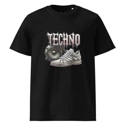 Camiseta de algodón orgánico unisex. Techno