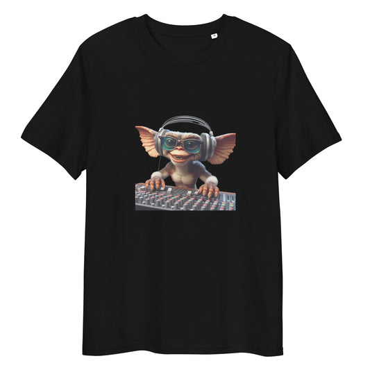 Unisex organic cotton t-shirt. Gremlin Dj