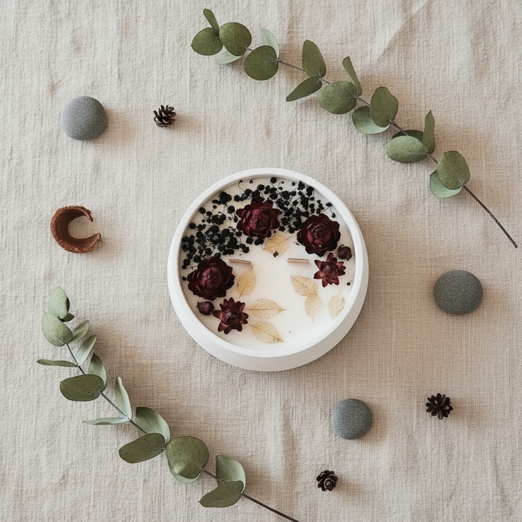 Medianoche en Flor – Vela XL con alma seductora