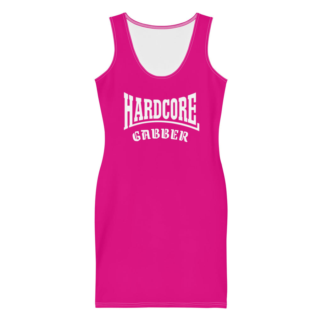 Vestido rosa HARDCORE Gabber de entalle ajustado - Nemessis Shop®
