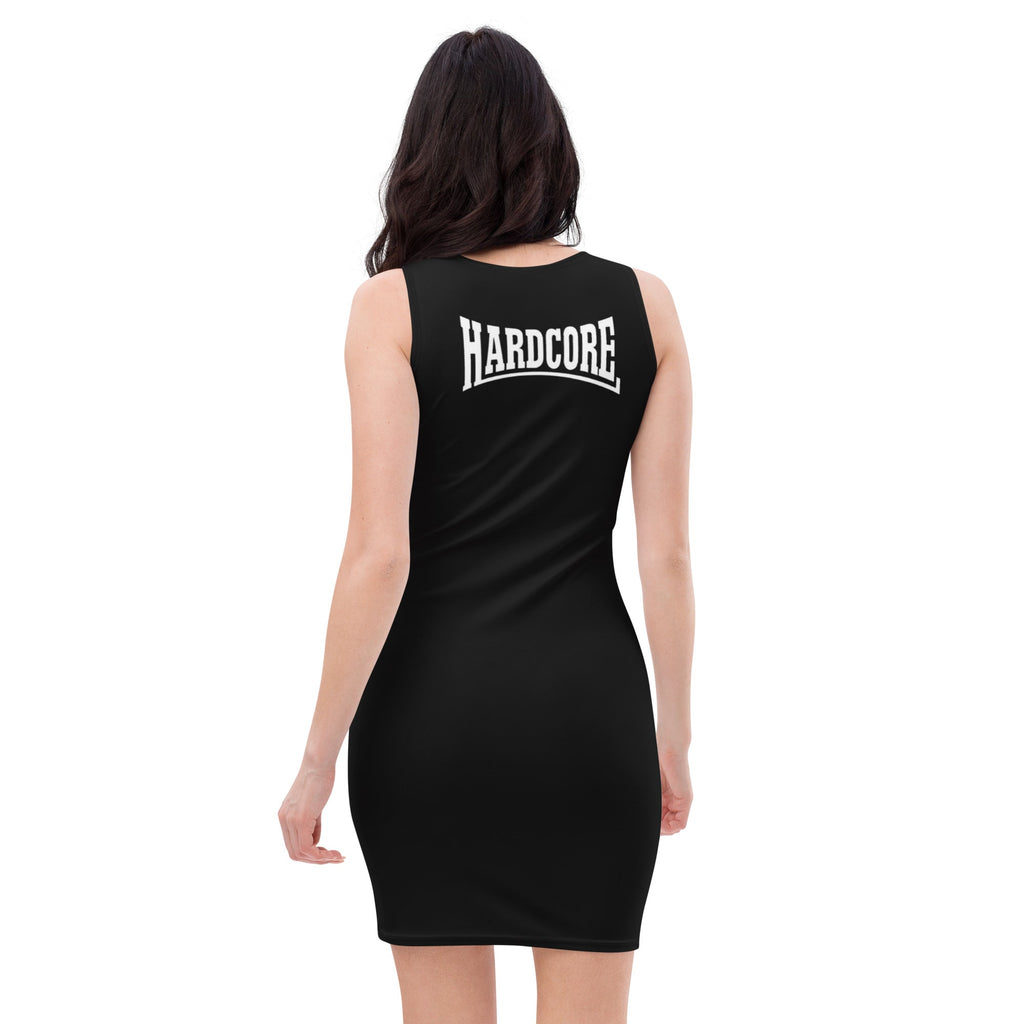 Vestido negro HARDCORE Gabber de entalle ajustado - Nemessis Shop®