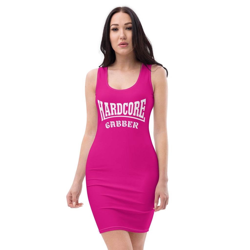 Vestido rosa HARDCORE Gabber de entalle ajustado - Nemessis Shop®