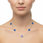Collar Trébol Bleu Nuit