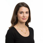 Collar de Trébol Texturizado 100% Acero Bañado en Oro 18K