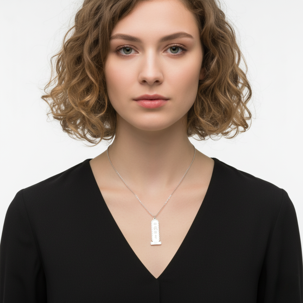 Collar 'Cartouche d'Argent' de Esencia Etérea
