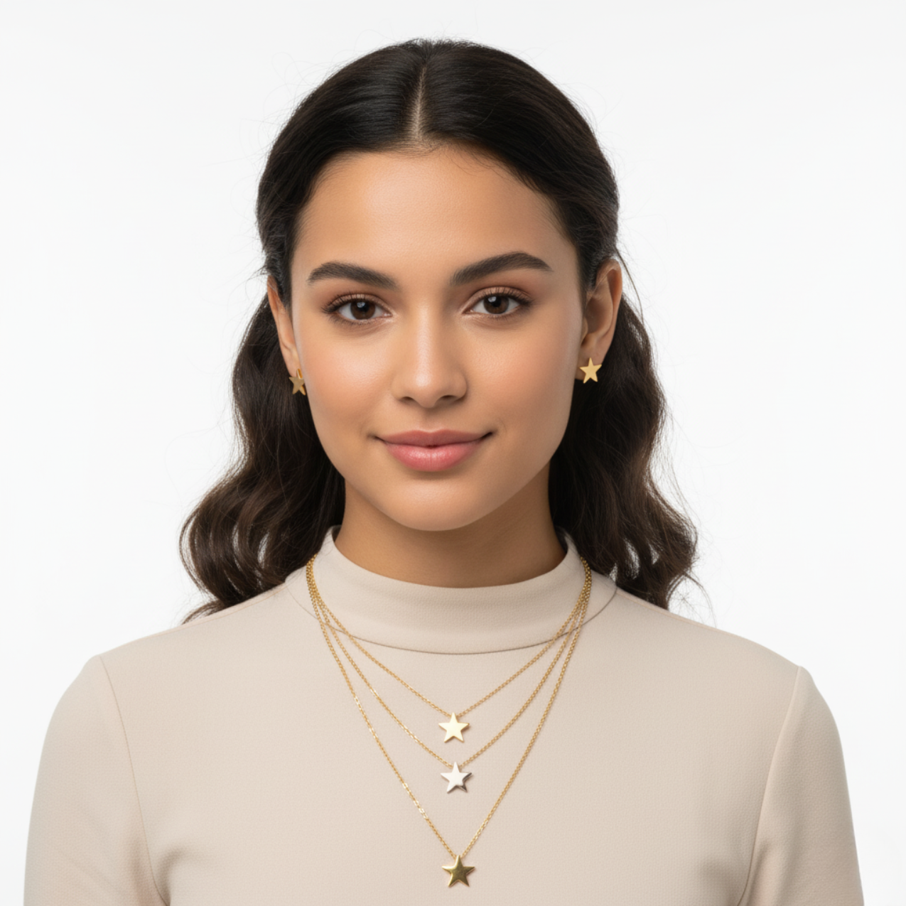 Conjunto Lumière Astrale con Motivos Estelares