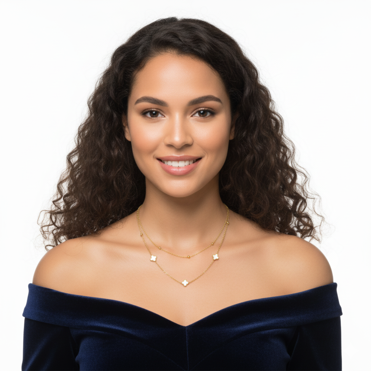 Collar Double Trèfle