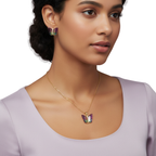 Conjunto de Collar y Pendientes Rêve