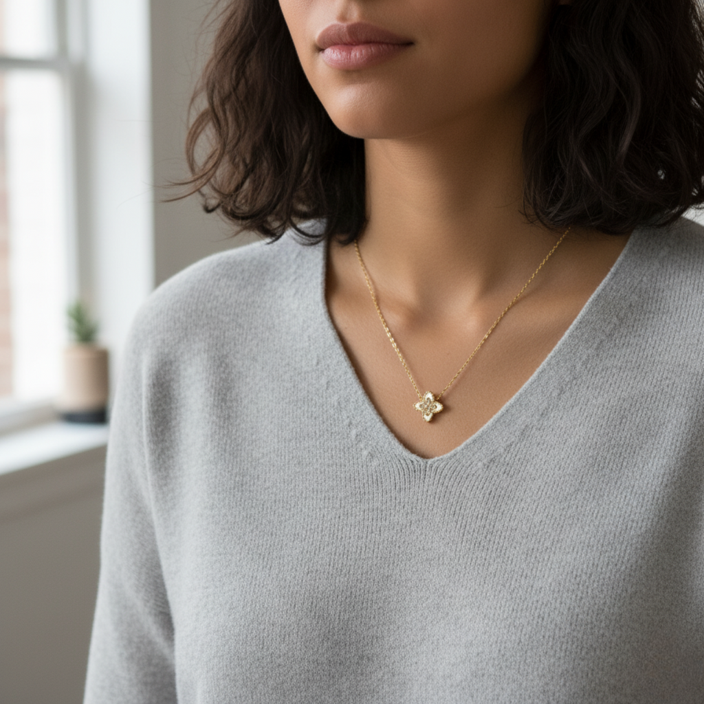 Collar Mystique Lumière Blanche