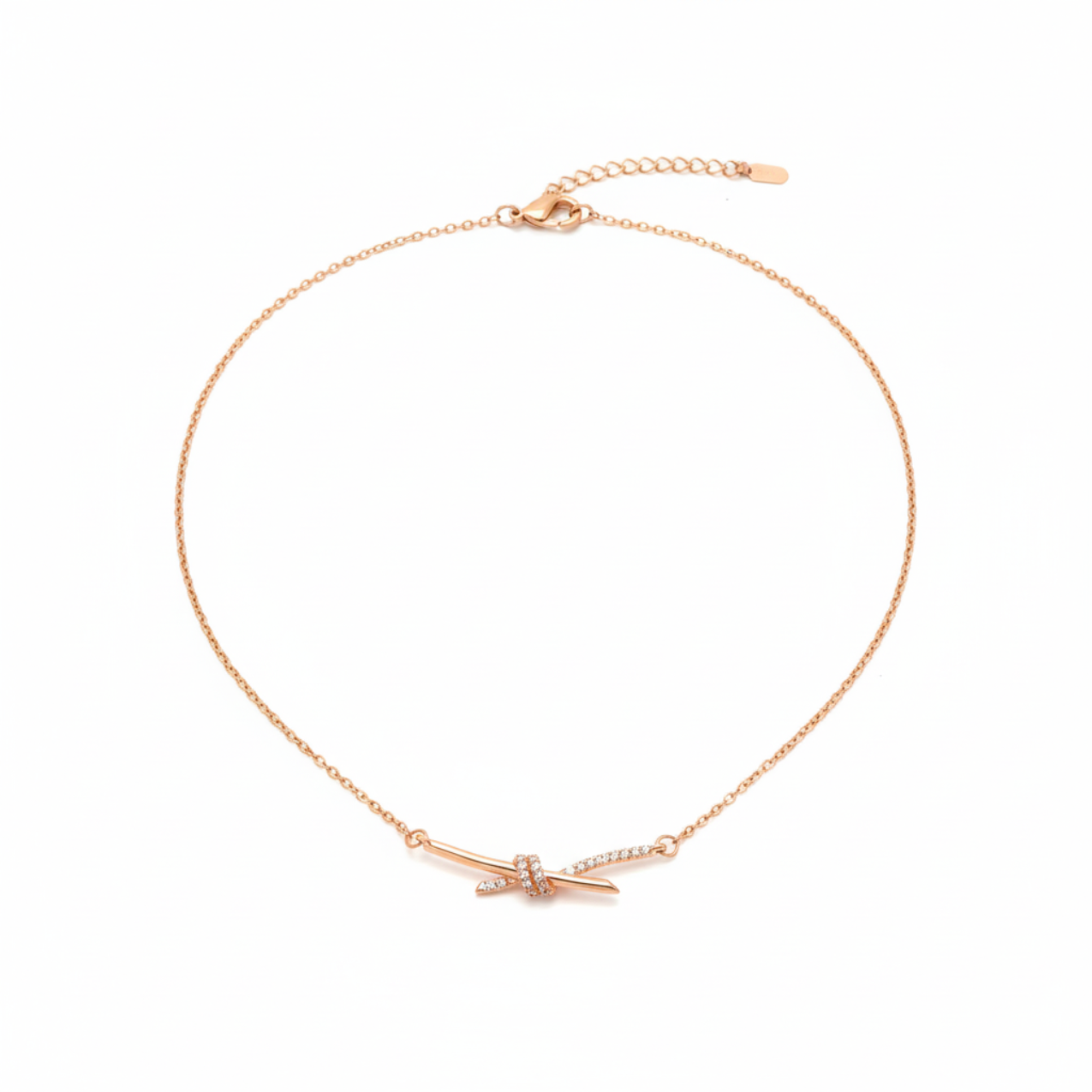 Collar Nœud Rosé