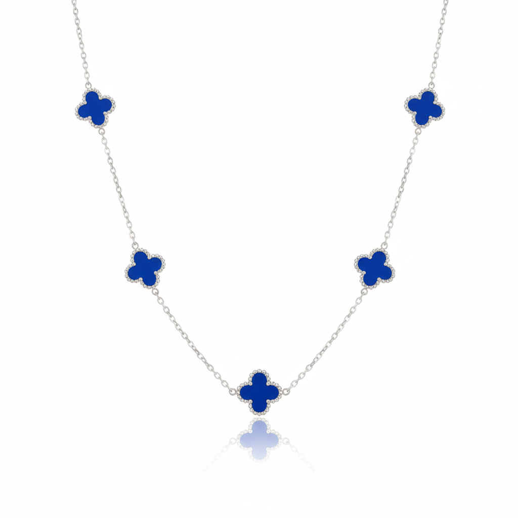 Collar Trébol Bleu Nuit