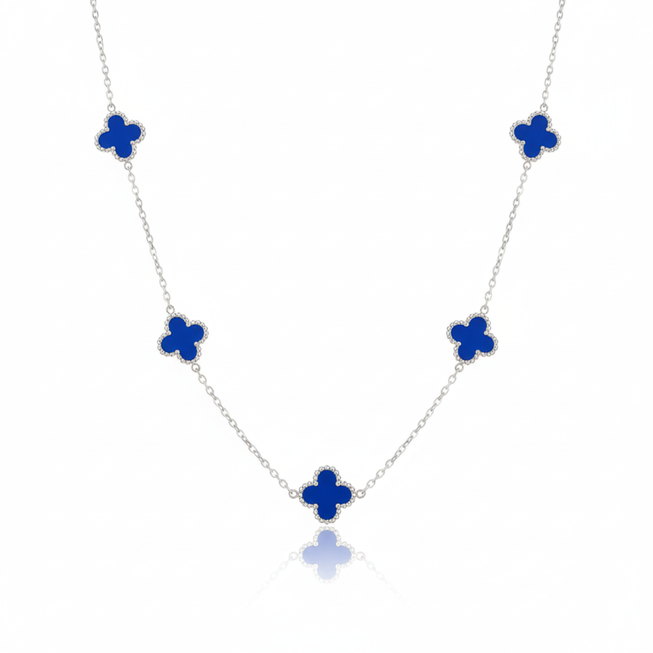 Collar Trébol Bleu Nuit