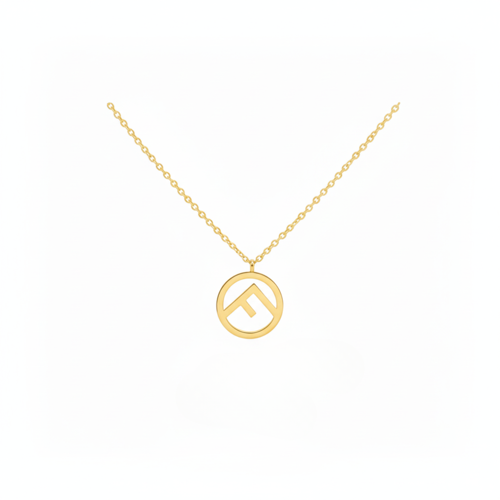 Collar Cercle d’Or Géométrique