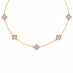 Collar Clover Améthyste