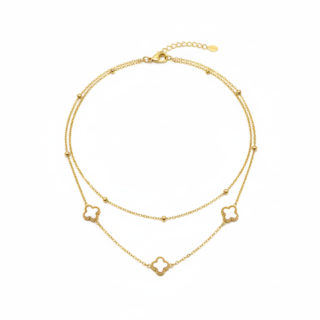 Collar Double Trèfle