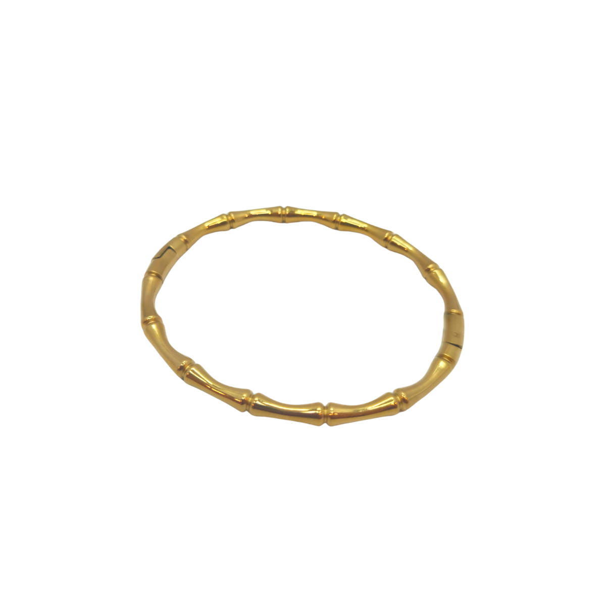 Pulseras Tipo Bambú Esmaltadas de Colores Surtidos - 100% Acero Bañado en Oro 18K