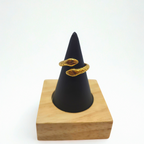 Anillo de Serpiente Ajustable - 100% Acero Bañado en Oro de 18K