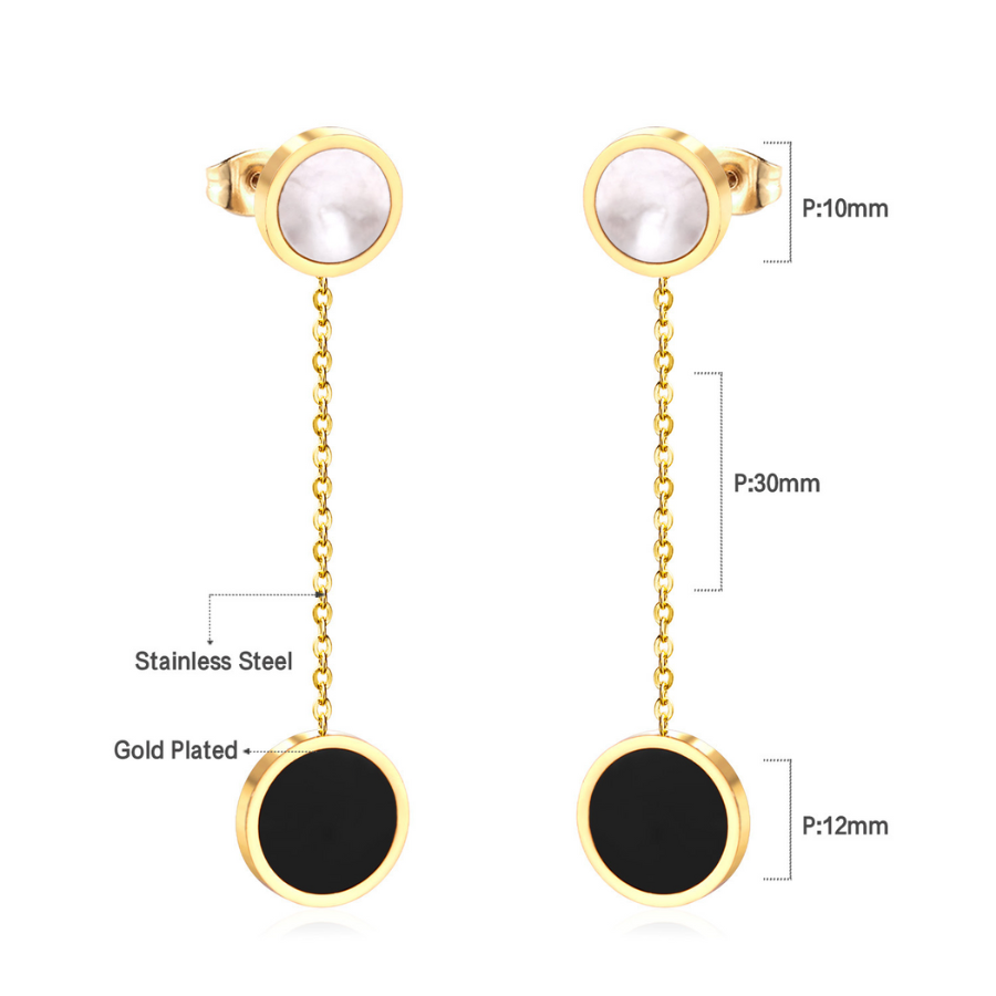 Pendientes de Cadena Dualité en Diseño Atemporal