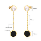 Pendientes de Cadena Dualité en Diseño Atemporal