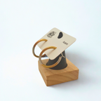 Pendientes de Aro con Acabado Degradado Multi-tono 100% Acero