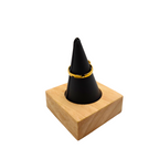 Conjunto de Lujo Trébol de la Suerte Negro (Collar Y) - Acero Bañado en Oro 18K