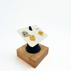 Pendientes de Trébol 100% Acero Bañados en Oro de 18K - Colección Lujo