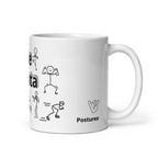 Me renta. Taza blanca brillante