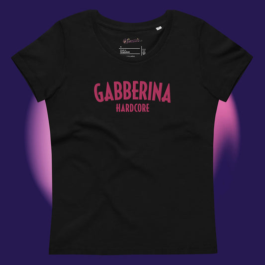 Camiseta ecológica ajustada para mujer BORDADO. Gabberina