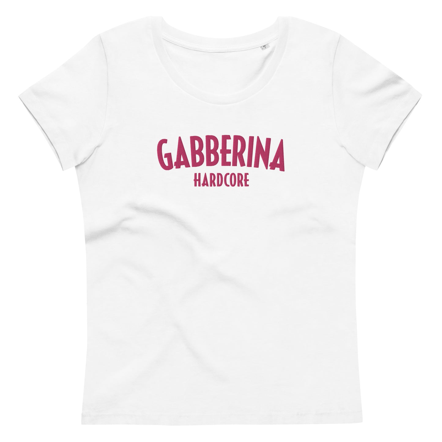 Camiseta ecológica ajustada para mujer BORDADO. Gabberina