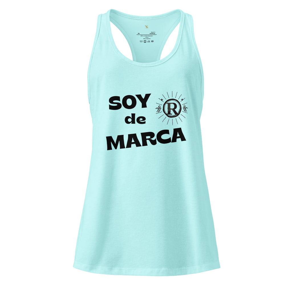 Soy de marca. Camiseta de tirantes ajustada para mujer