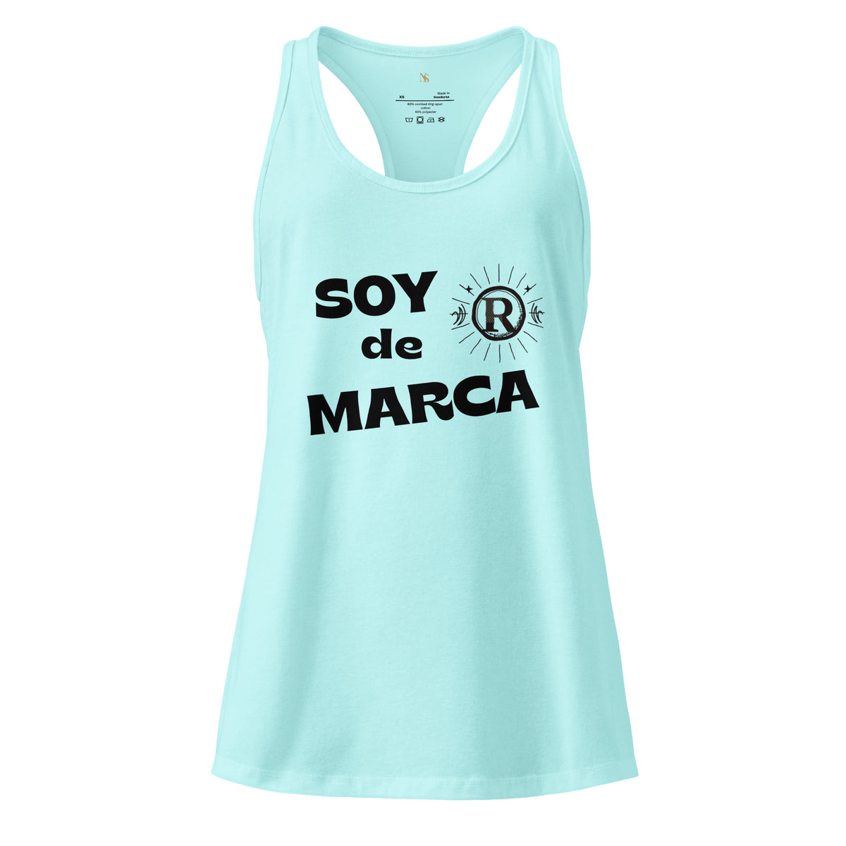 Soy de marca. Camiseta de tirantes ajustada para mujer