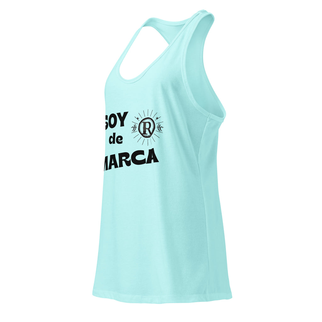 Soy de marca. Camiseta de tirantes ajustada para mujer