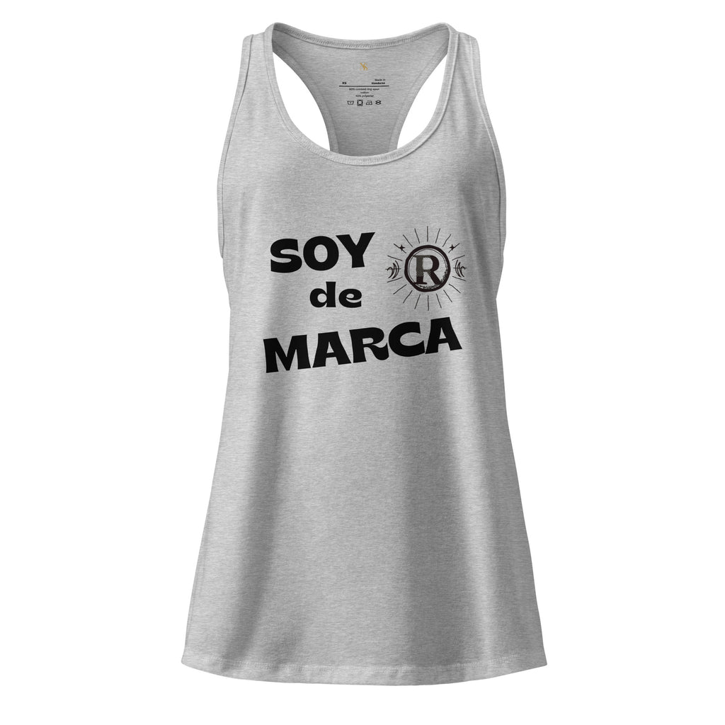 Soy de marca. Camiseta de tirantes ajustada para mujer
