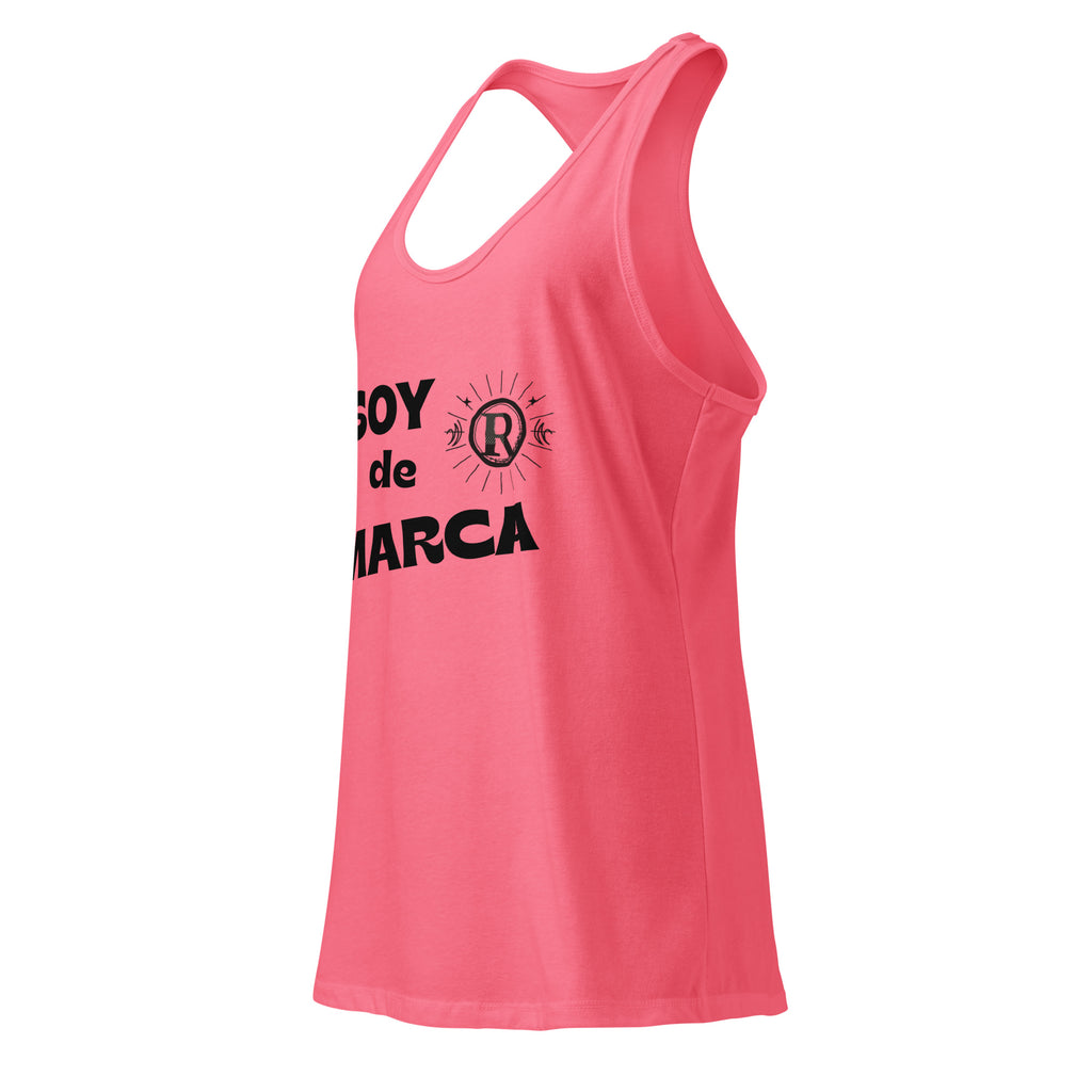 Soy de marca. Camiseta de tirantes ajustada para mujer