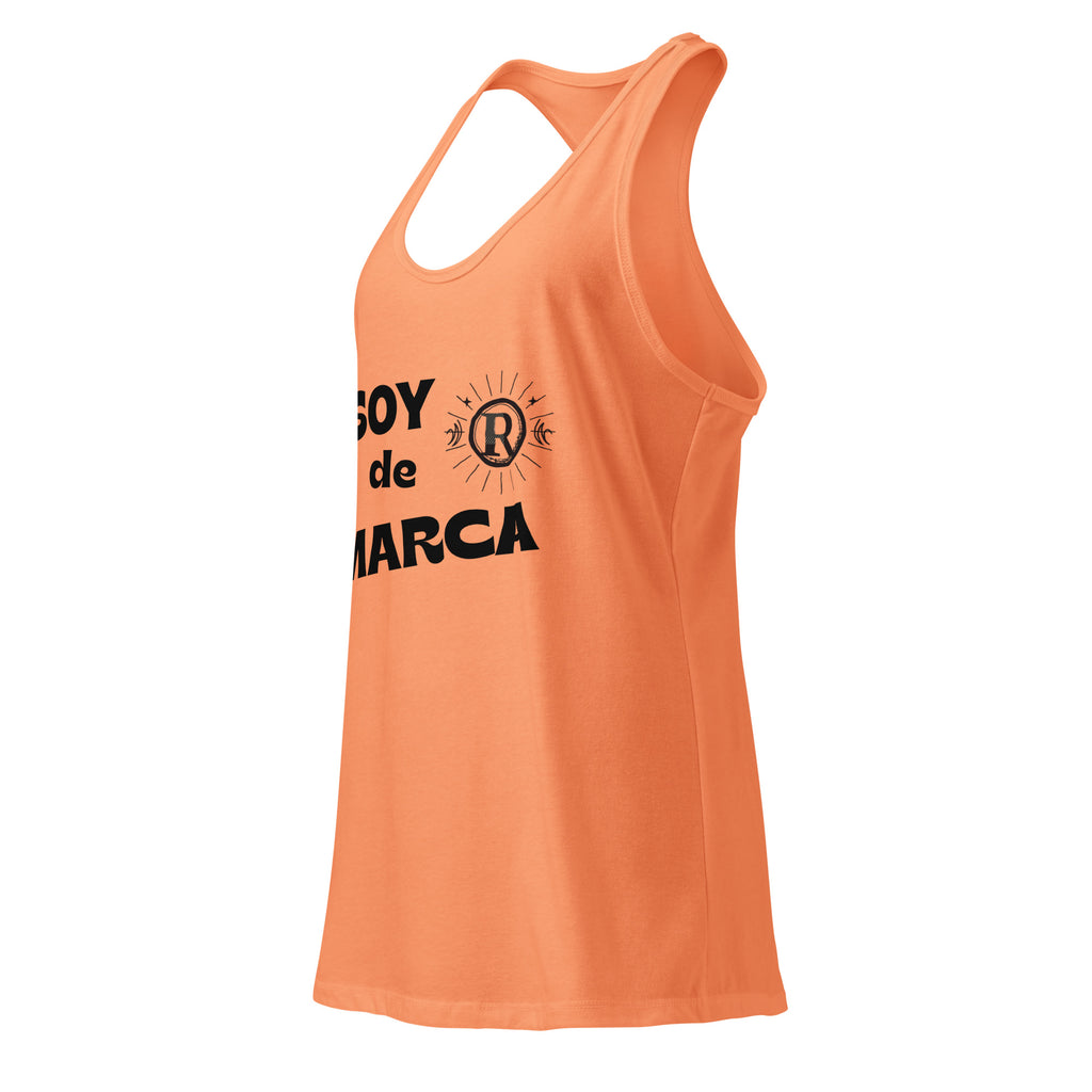 Soy de marca. Camiseta de tirantes ajustada para mujer