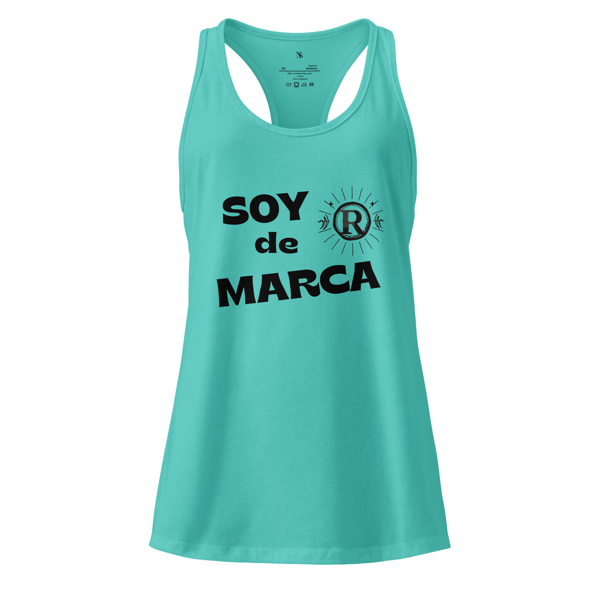 Soy de marca. Camiseta de tirantes ajustada para mujer