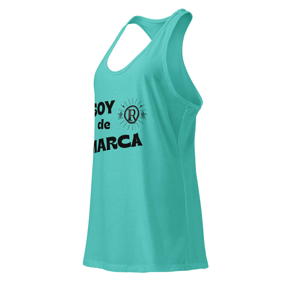 Soy de marca. Camiseta de tirantes ajustada para mujer