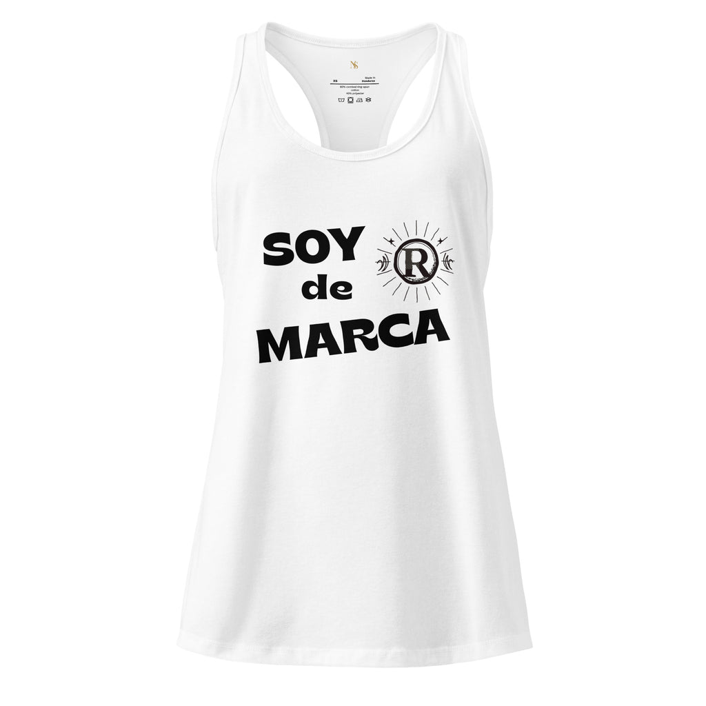 Soy de marca. Camiseta de tirantes ajustada para mujer