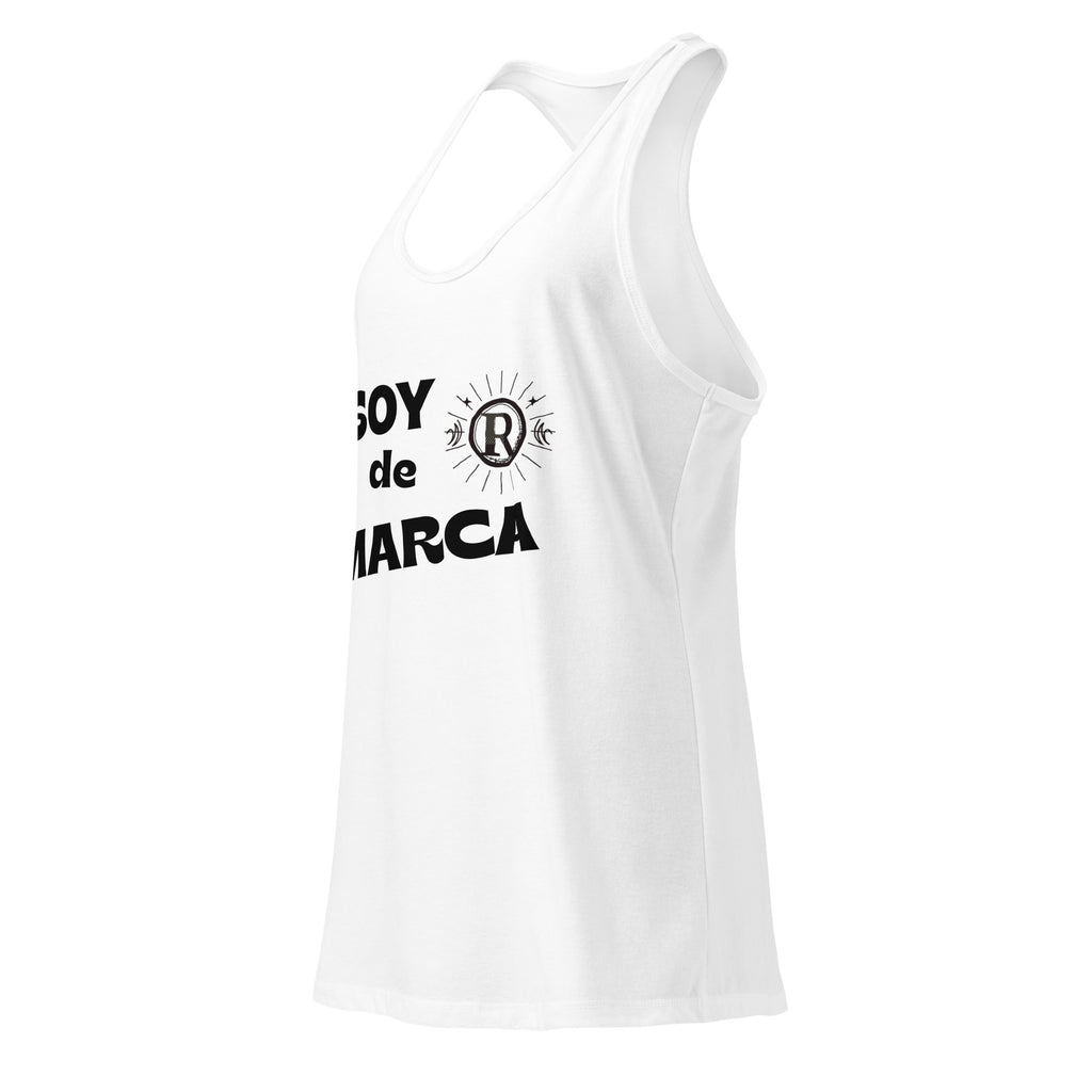 Soy de marca. Camiseta de tirantes ajustada para mujer
