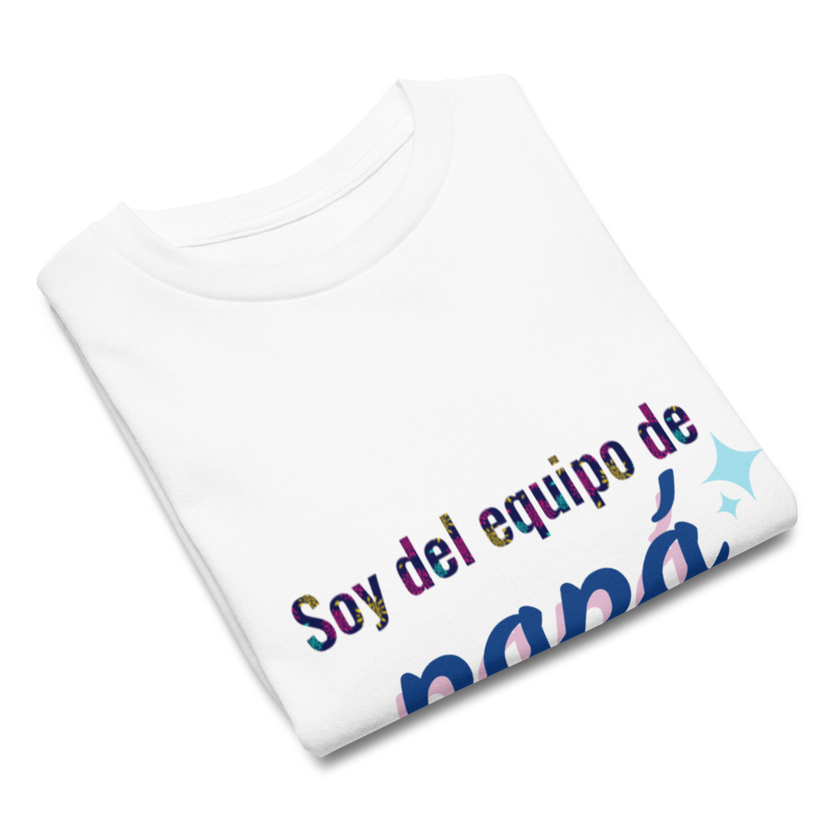Soy del equipo de Papá. Camiseta algodón niño