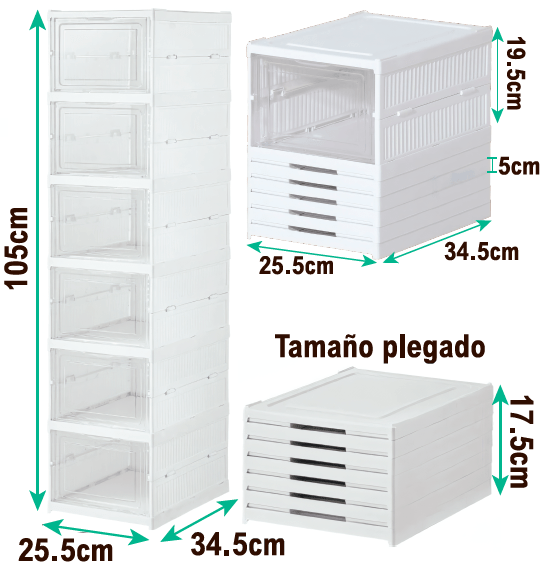 Zapatero 6 plantas - Nemessis Shop®